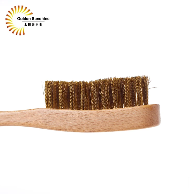 
Brass Shoe Brush Custom Shoe Care Brush Wood Shoe Polish Brush 