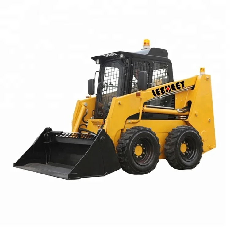 shandong factory price leeheey mini skid steer loader with japan