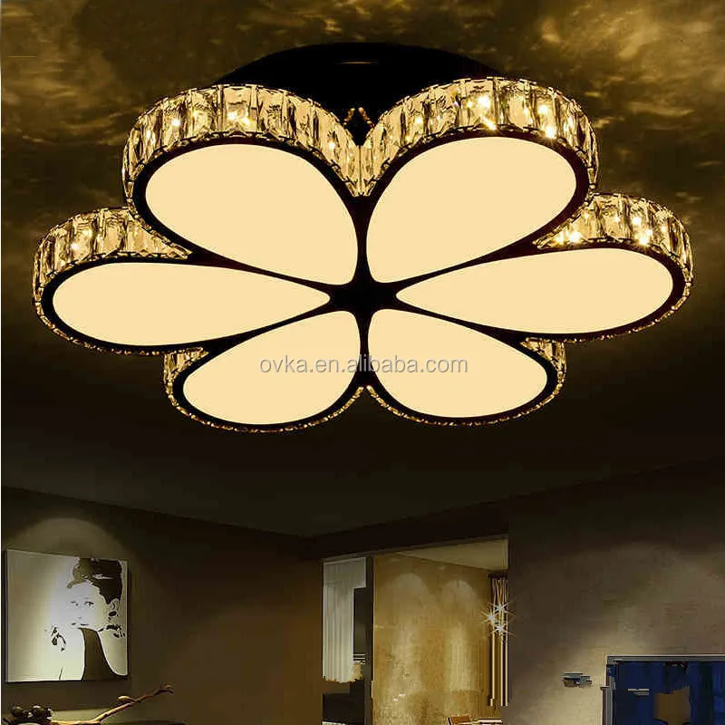 Modern Minimalist Led Crystal Ceiling Indoors - Buy Crystal Chandelier