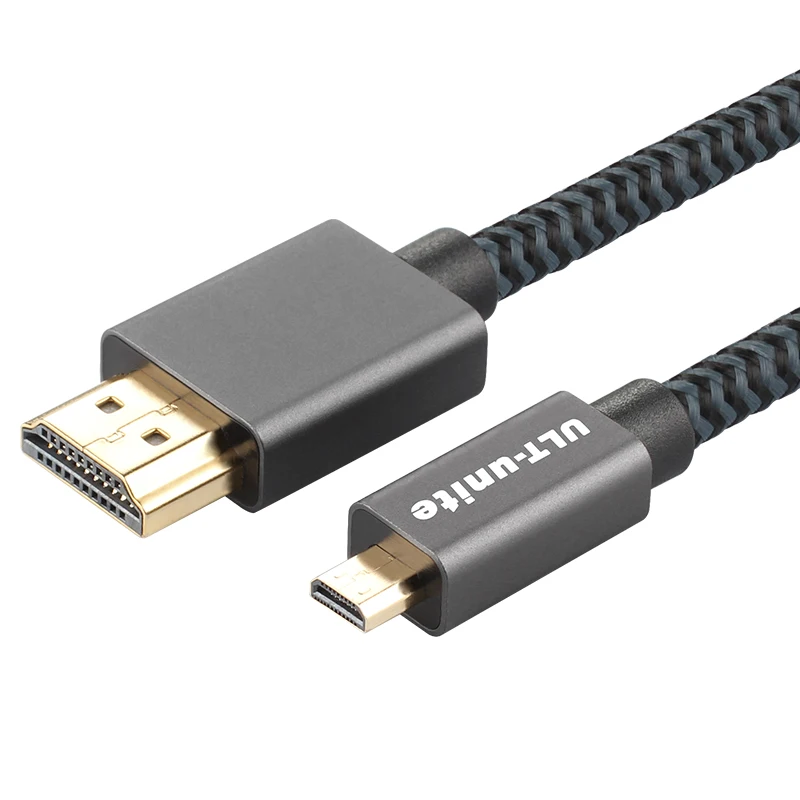 

ULT-unite Braided 4K 60Hz Ultra Thin High Speed Micro HDMI to HDMI Cable
