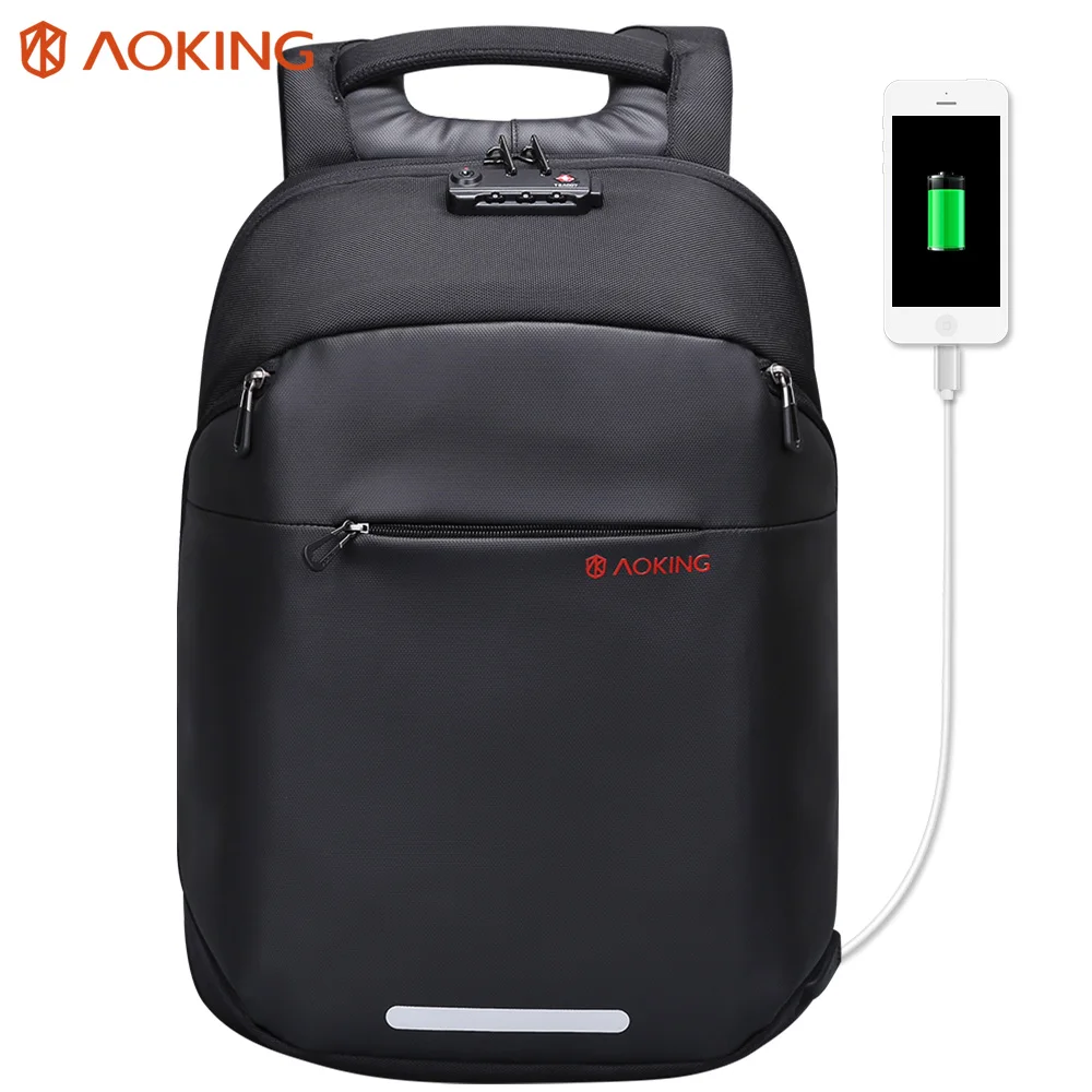 

newest style waterproof anti theft men laptop bag leisure travel usb charging anti-shock anti theft backpack with TSA lock