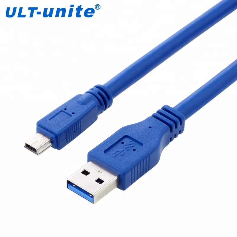 

USB 3.0 Type A Male to Mini 10Pin Male Cable AM-Mini10P for SLR camera dedicated blue 1 meter