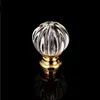 High quality zink alloy clamping knob pumpkin shaped clear crystal drawer handle ande knob