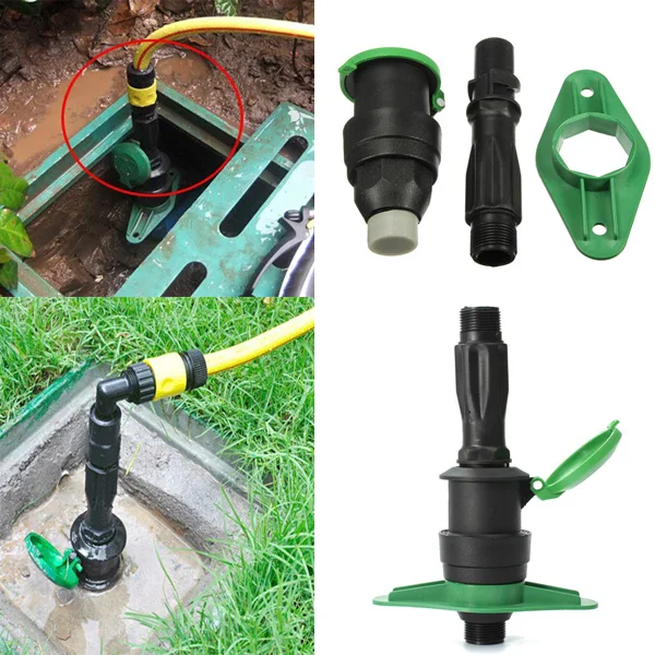 Garden Irrigation Plastic Water Hose Quick Coupler Valve Connector ...