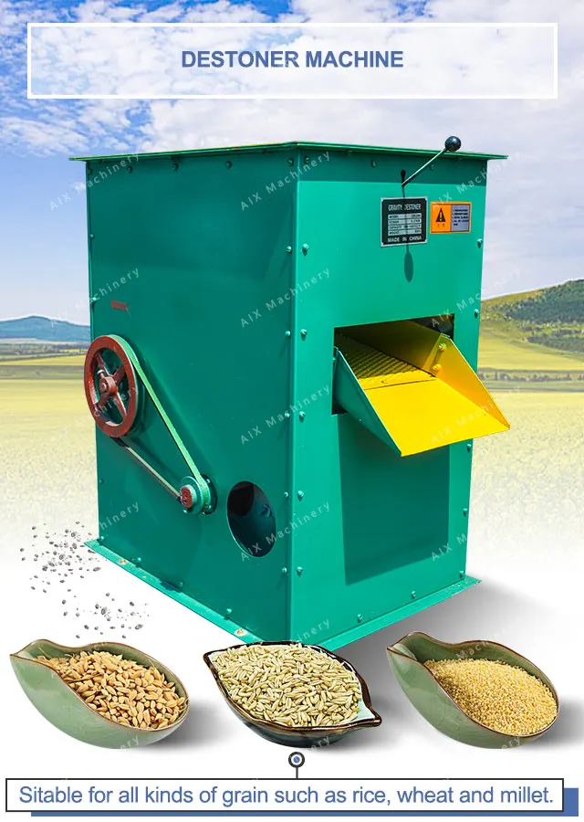 Small Rice Destoner/grain Cleaner And Destoner Machine/peanut Stone