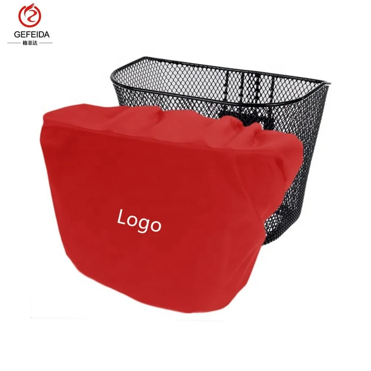 High Quality Pu/pvc Coating Waterproof Bicycle Basket Cover/rain Cover
