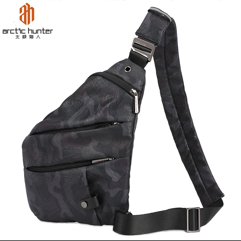 

Arctic Hunter new Fashion Male Crossbody Chain Messenger Bag Man Shoulder bag Leisure Man waist waterproof Sling bags, Black,grey,camouflage