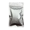 Hot selling unprinted high quality aluminum foil silver color ziplock mylar bag for food packaging