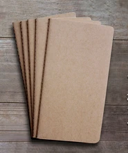 Plain Kraft Notebook Sketchbook 9.5cm X 15cm Kraft Cahiers Notebook Stationery