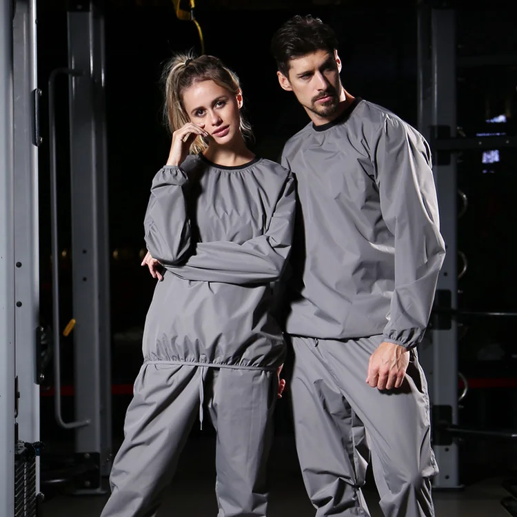 

New design lose weight sauna sweat suit lovers' clothes slimming sweat gym weight loss shapewear plus, 2 colors