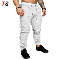 

Tooling Multi-pocket Loose Mid waist trousers Woven fabric mens casual sports pants