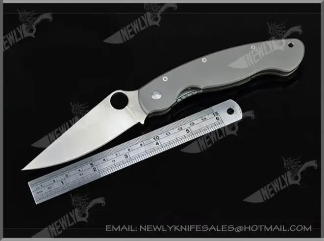 China Grey Titanium Blade Pocket Knife Stainless Steel