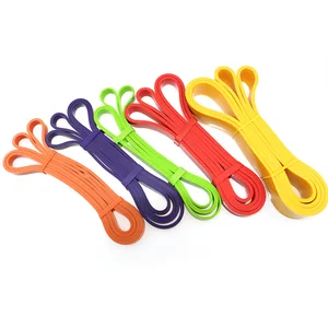 2080 Length bulk custom printed logo workout resistance bands
