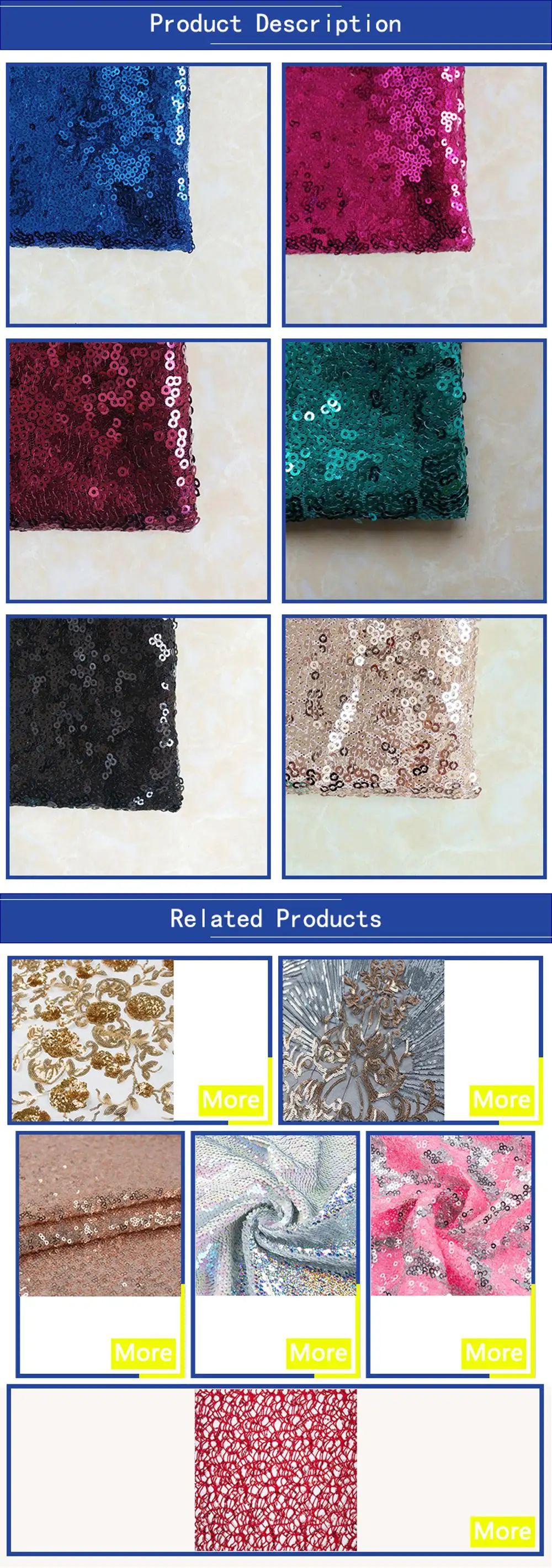 Embroidery Sequin Fabric