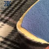 fleece laminated foam fabric / bonded fabric with sponge / 100% polyester printed plush material foam bonding fabric
