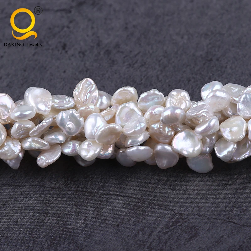 

7-8mm natural color keshi fresh water pearl beads for making necklace