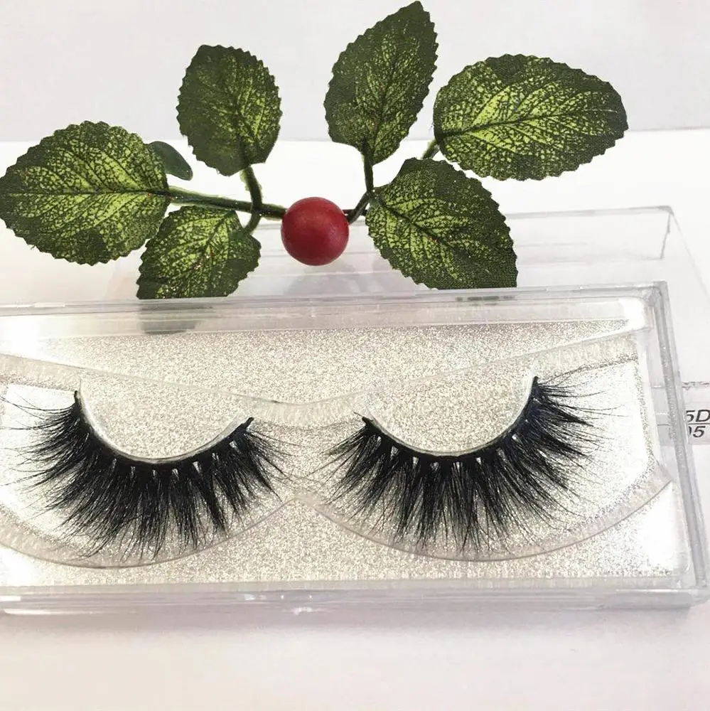 

new arrive 5d false eye lashes high quality private label 100% 5D mink eyelashes