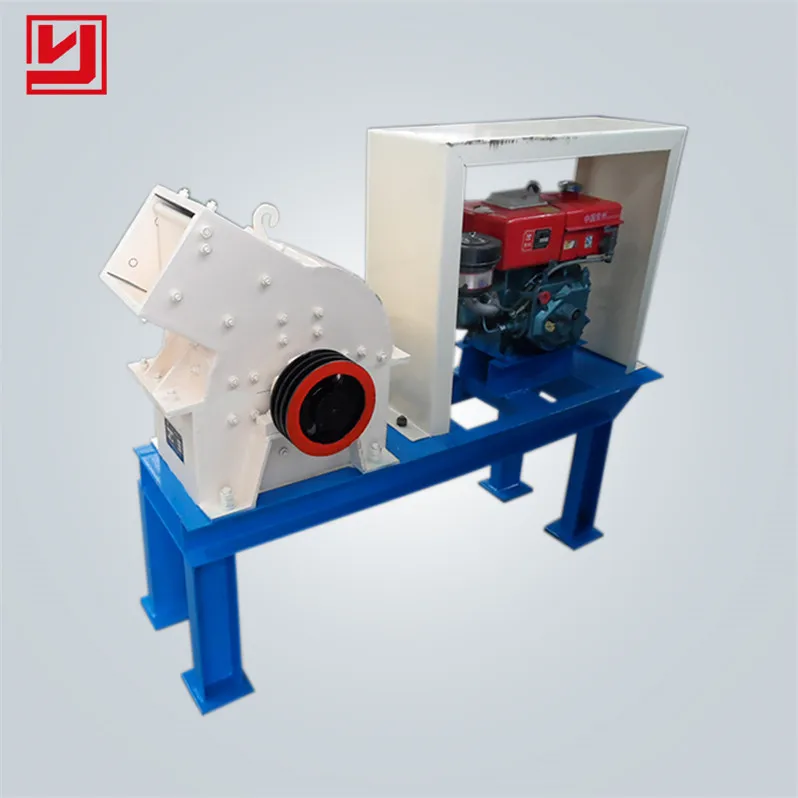 
high performance industrial small diesel hammer mill mini portable stone crusher 