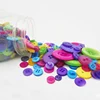 Colorful Resin Button 2&4 Holes Plastic Buttons For Baby Coat