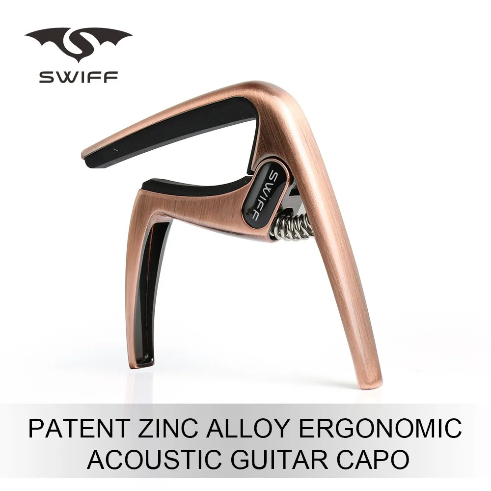 

Musical Instrument Accessories Quick Change Tune Acoustic Guitar Clamp Key Capo, Black;copper;silver