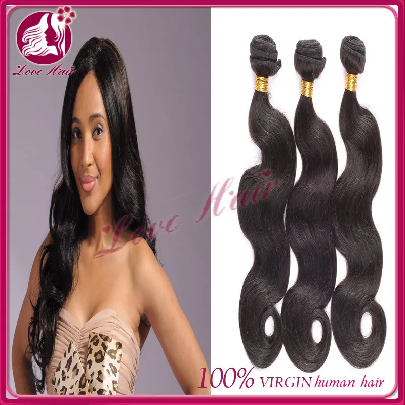 Hot selling natural black lace front closure brazilian body wave