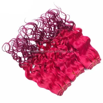 Aliexpress Ombre Braiding Hair Weaving 3 Bundles Red Brazilian