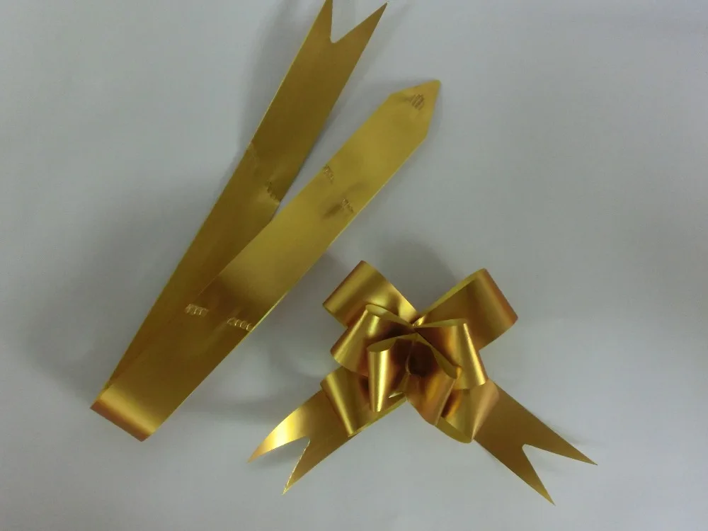 metallic buterfly pull bow