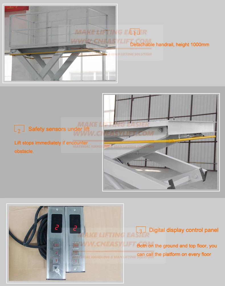 Warehouse Scissor Elevator Cargo Lift Elevator