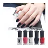 Classic Black And White Red Transparent Oily Nail Polish 6ml Manicure Professional Gel Nail Products