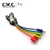 Retractable 4 head multi micro driver download usb data sync charging cable for smart phone
