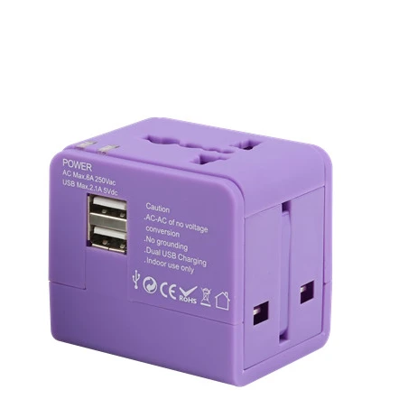 

Universal Worldwide International AU US EU UK Electrical Plug Sockets Converter Travel Adapter, White,black,pantone color or customization