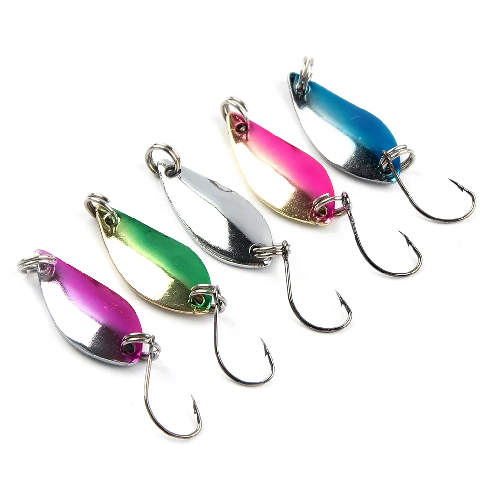 

2.5g OEM sequins metal trout lure spinnerbait spoon fishing lure