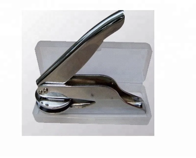 high quality office used custom sealing wax silver metal embossing stamp