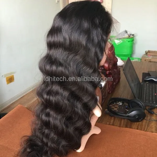 

No shed no tangle,100 virgin hair,body wave human hair lace front wig