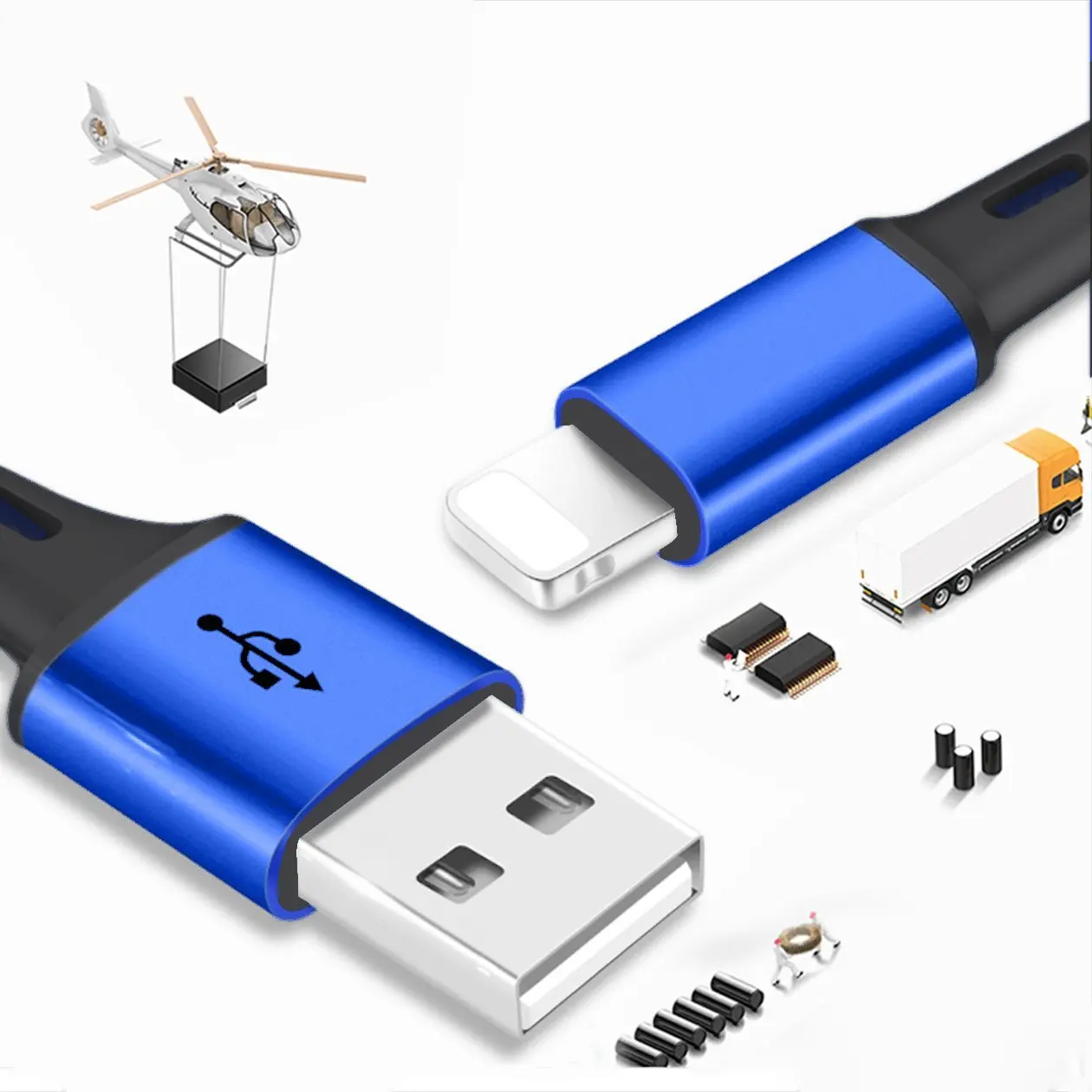 3 in 1 Multiple USB Charging Cable Cord Charger For iPhone / USB Type C / Micro USB Cable - ANKUX.COM