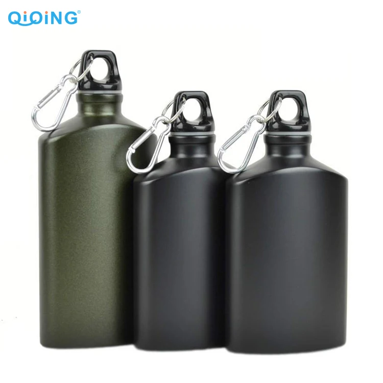 Aluminum Canteen Water Bottle,17 Oz Lightweight Aluminum Flask With