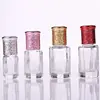 MUB 3ml/6ml/10ml/ 12ml Latest Octagonal Attar Empty Glass Bottle Luxury Fancy Roll On Essential oil Bottle Metal Cap