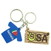Low MOQ Custom Unique Design 3d soft pvc character keychain