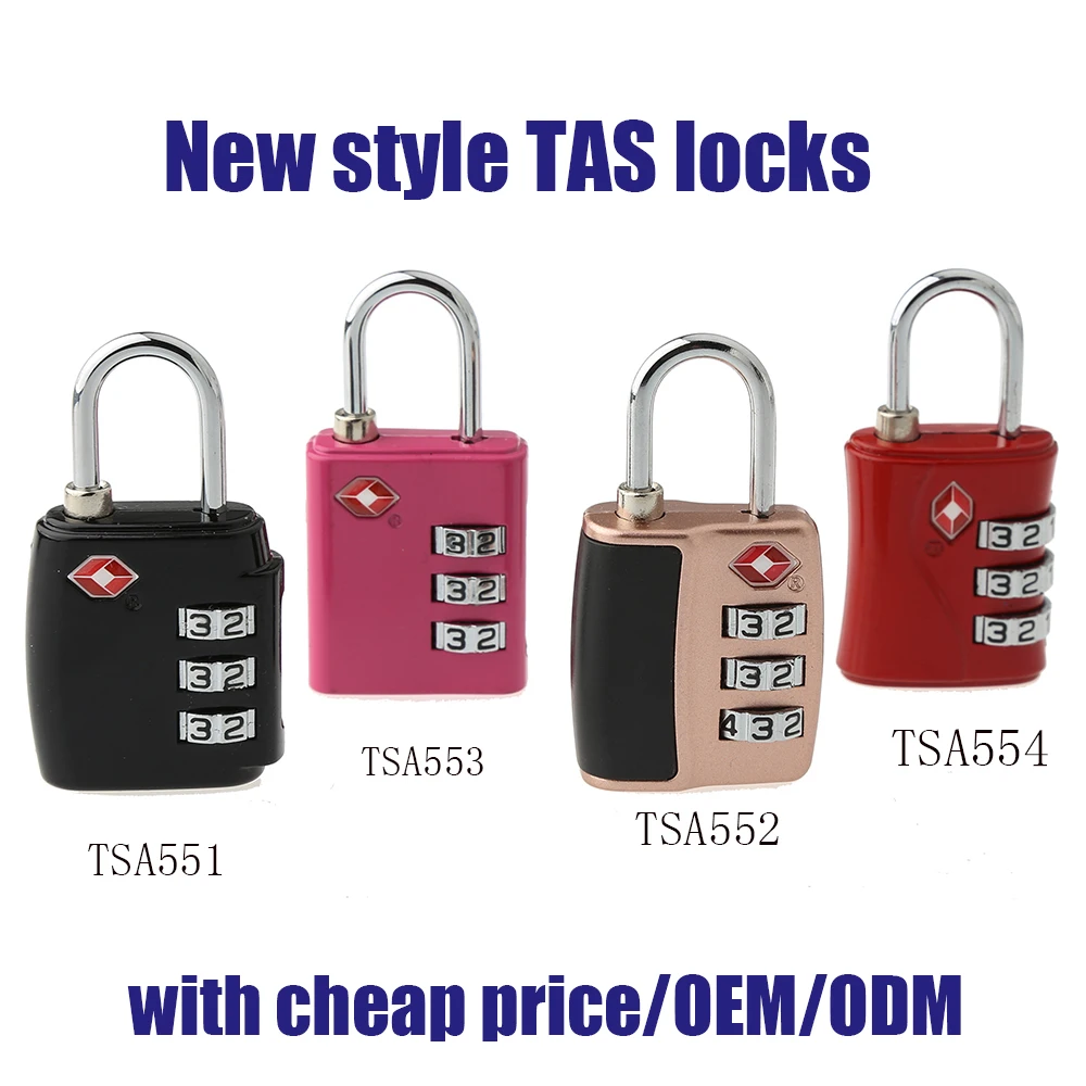 
TSA-331 3 digits Metal tsa approved luggage locks 