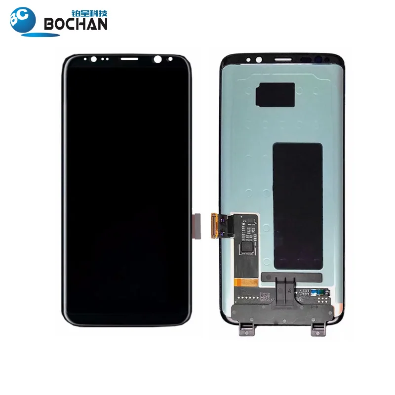

Original Quality Lcd Display For Samsung S8 Plus,Mobile Phone Lcds For Samsung S8 Plus Lcd Screen With Frame, Black white gold