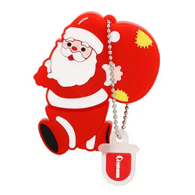 

Cartoon Santa Claus USB 2.0 Flash Drive 4GB 8GB 64GB Christmas Series Pendrive 16GB 32GB Memory Stick Pen Driver Gift
