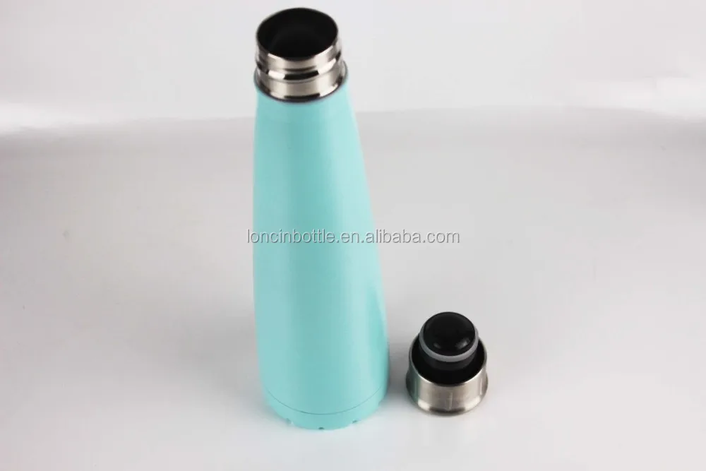 500ml Cone Shaped Cole Bottle,Double Wall Stainless Steel Thermos Flask