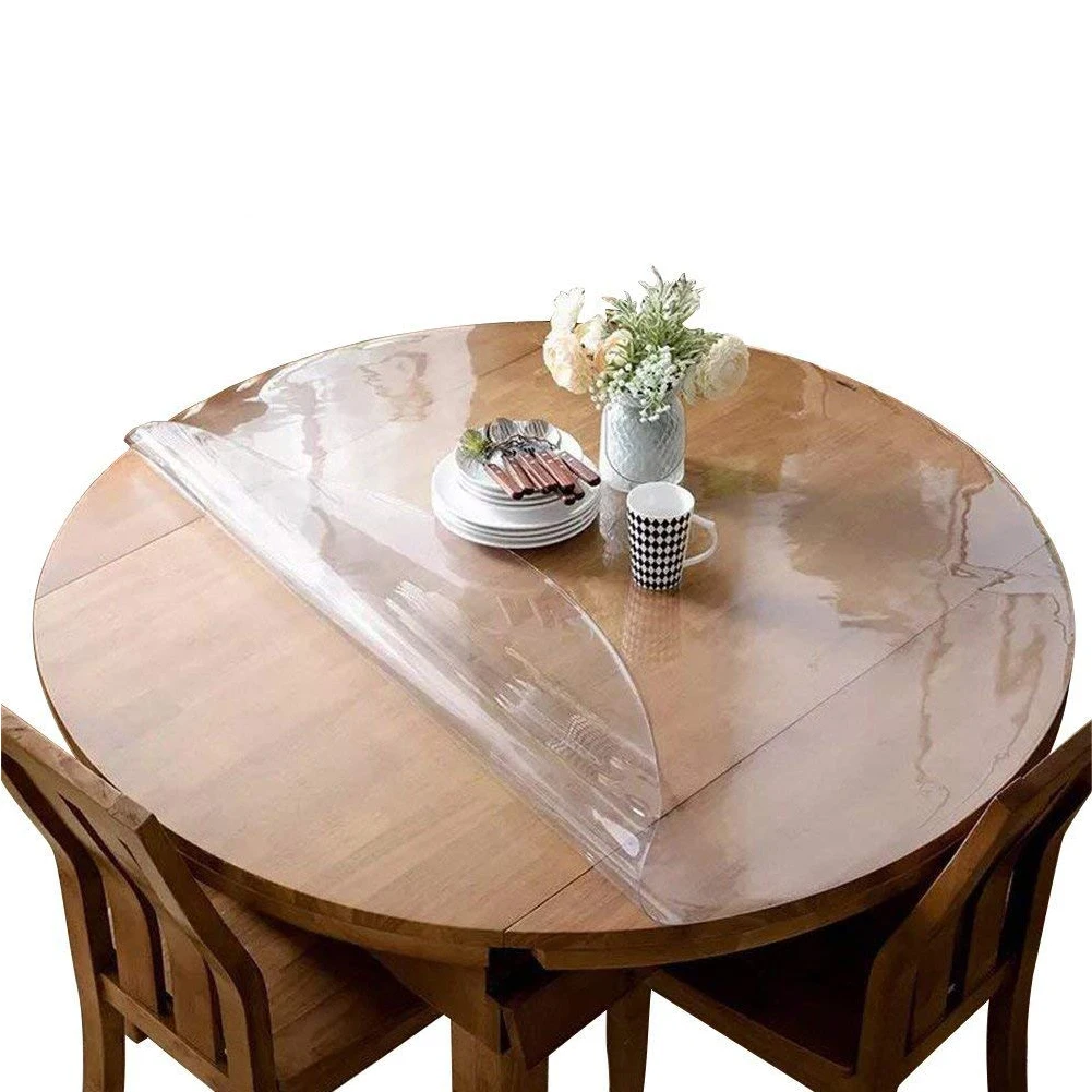 Crystal Clear Table Top Protector Plastic Tablecloth Buy Trendy Table Cloth