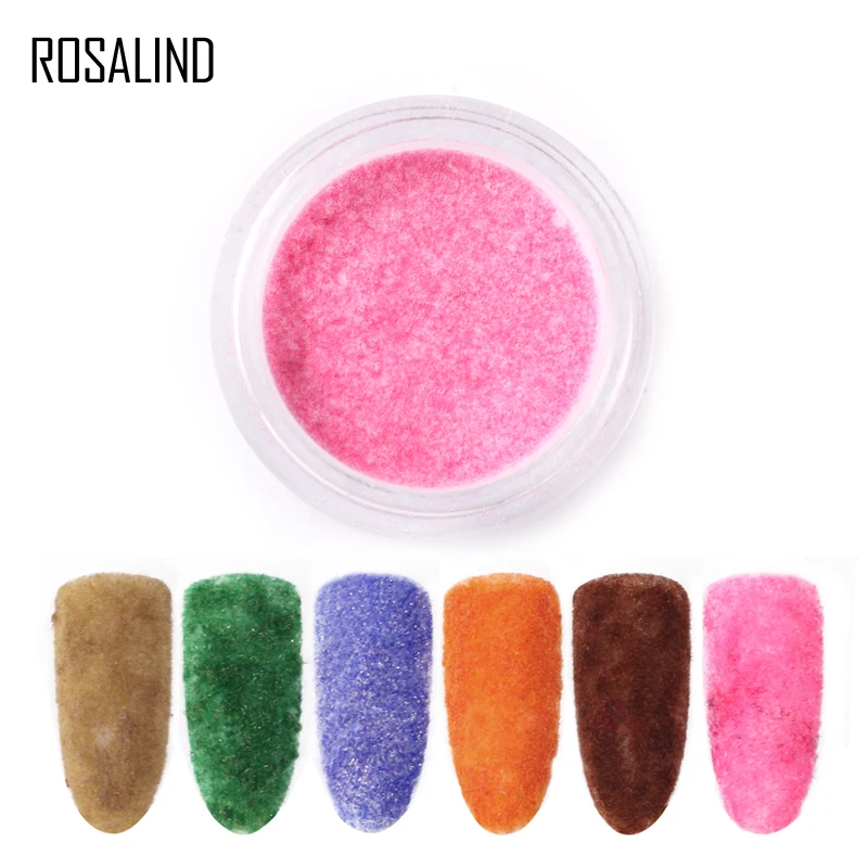 

Rosalind OEM Custom private Label velvet acrylic powder nail glitter powder nail art powder for wholesale, 15 colors