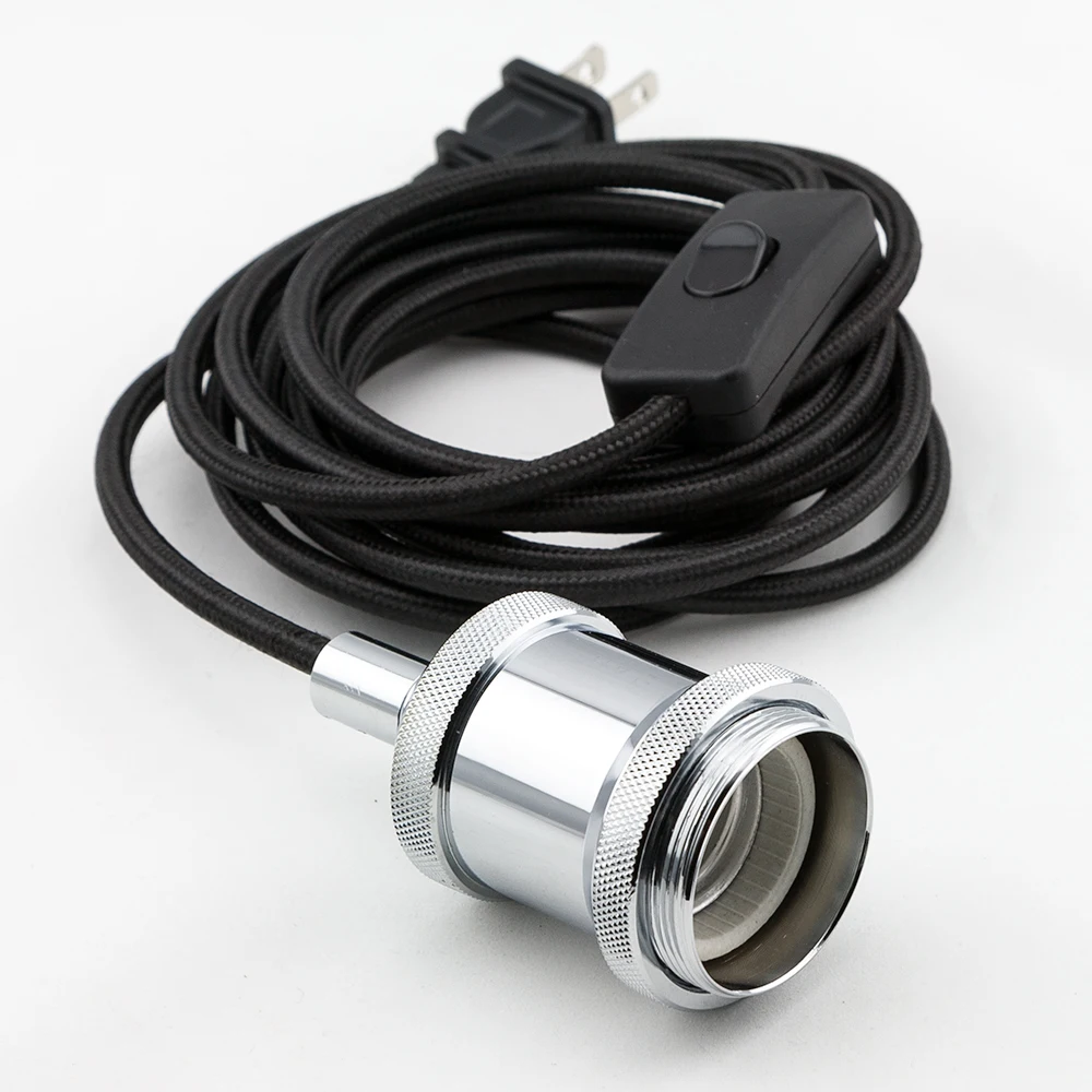 Diy 304 303 Switch Copper Lampholder Pendant Lamp Lighting Plug Cable