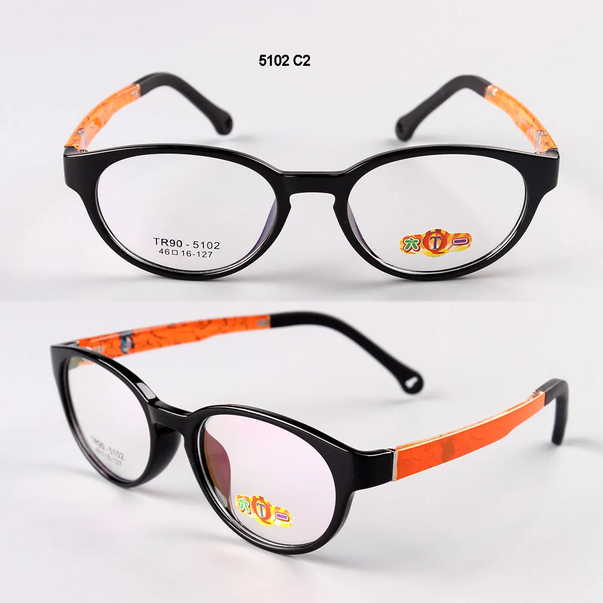 Ideal Optics Frames Demi Color Design Glass Temple Korean Tr90 Optical