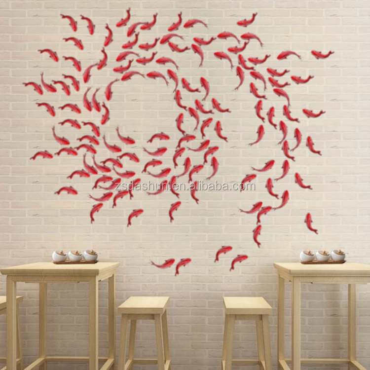 Diy Fish Wall Stickers Art Decal Pvc Fishes Home Decor 4 Jpg