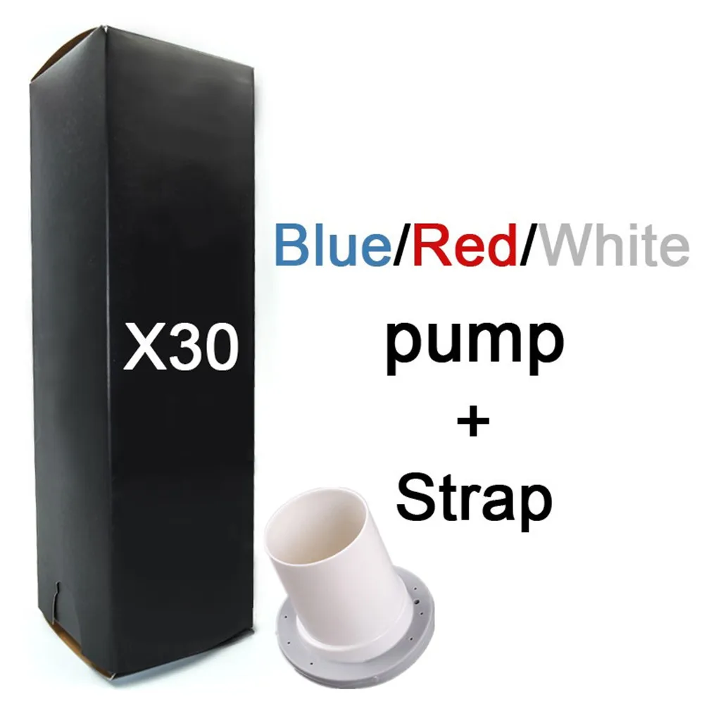 Enlargement Penis Pump for Men X30 Blue Red Clear Silicone and Plastic