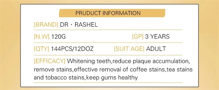 DR.RASHEL Golden Bright White  Mint formula Remove Stain Cleaning Toothpaste