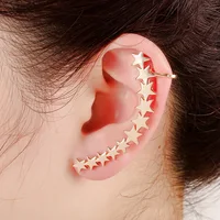 

alots five star earring cuff ear wrap punk style earrings sell by pcs